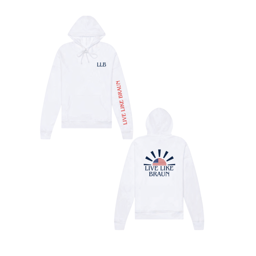 Red, White, & Blue USA LLB Lightweight Hoodie