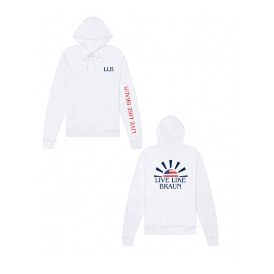 Red, White, & Blue USA LLB Lightweight Hoodie